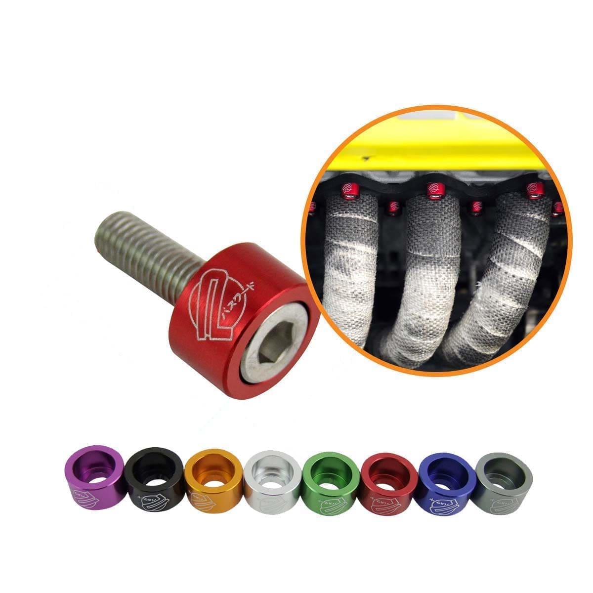 Arandelas Anodizadas 8mm Escape Honda Auto Moto Atv X9 M8