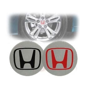 Centro de llanta para Honda 69mm con H Roja/Negra