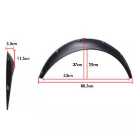 Alternative view of Kit X4 Fenders Flares Ensanches de Guardabarros Universales - 2 Medidas