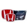 Kit X2 Emblemas Insignias Exterior Rojas Honda Accord 03-07