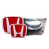 Kit X2 Emblemas Insignias Exterior Rojas Honda CRV 12-16