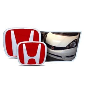 Kit X2 Emblemas Insignias Exterior Rojas Honda Fit 09-16