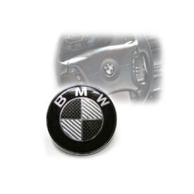 Emblema Volante BMW Fibra de Carbono 45mm