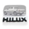 Hilux Emblema Negro Mate Toyota 19x3.3cm