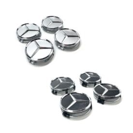 Kit X4 Centros de Llanta para Mercedes Benz Estrella 75mm