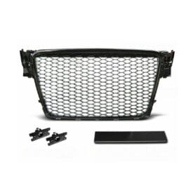 Alternative view of Parrilla Delantera Audi A4/S4 08-12 RS4 Negra Brillante