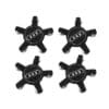 Kit X4 Centros de Llanta para Audi Q5 Q3 8R0601165 Negro