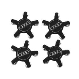 Kit X4 Centros de Llanta para Audi Q5 Q3 8R0601165 Negro