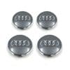 Kit X4 Centros de Llanta para Audi 61mm Gris - 4B0 601 170 A LT7