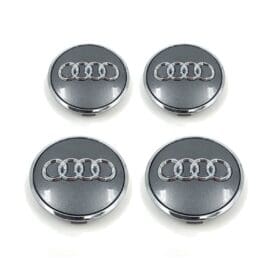 Kit X4 Centros de Llanta para Audi 61mm Gris - 4B0 601 170 A LT7