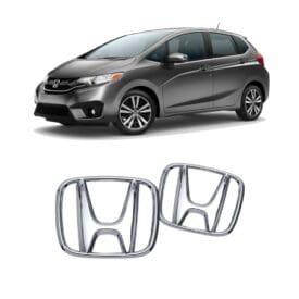 Kit X2 Emblemas Cromados para Varios Modelos Honda - Kit X2 Emblemas Honda Fit 17-18
