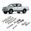 Kit X9 Emblemas para Toyota Hilux Linea Vieja