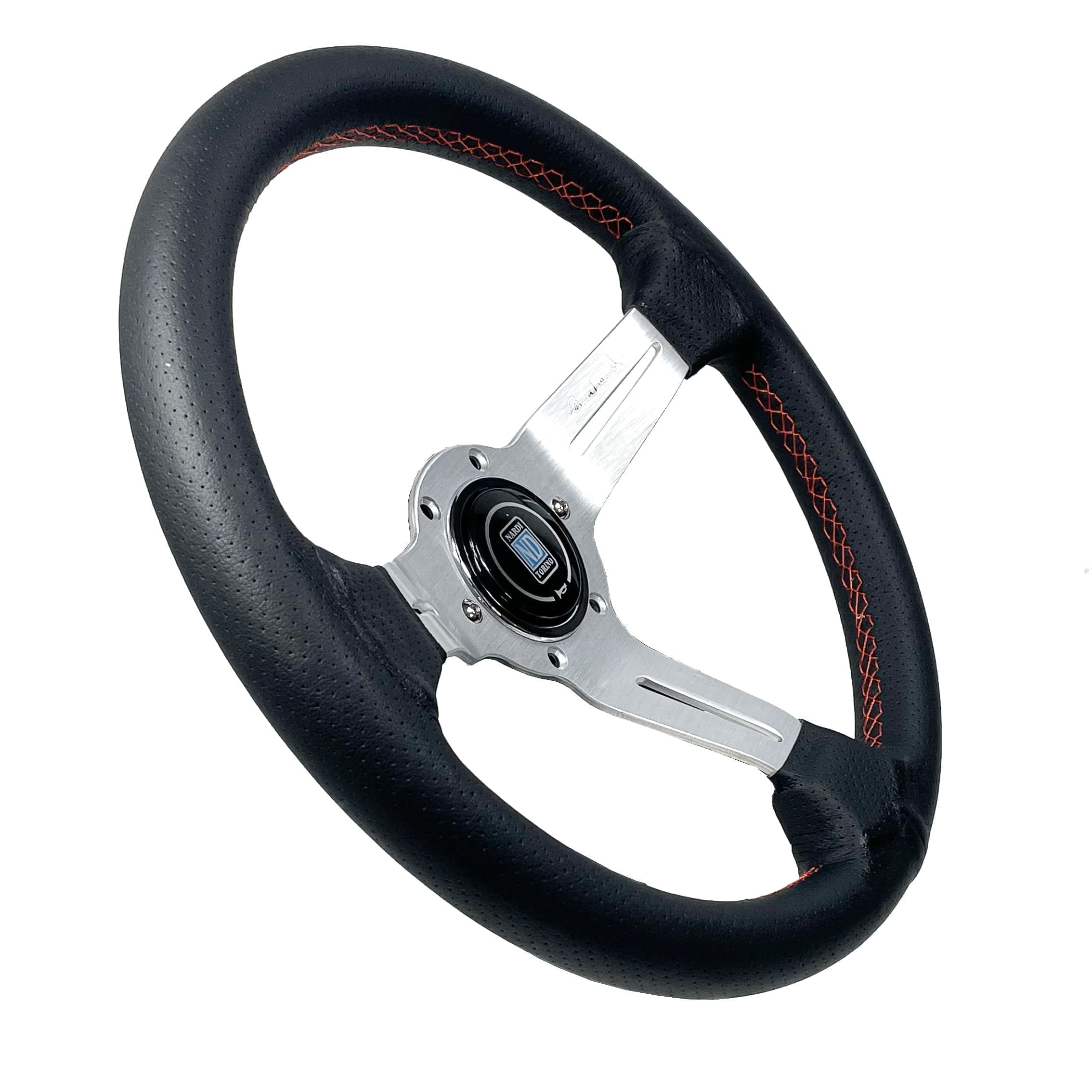 Volante Nardi De Cuero Universal De 330mm 6 Agujeros - Image 2