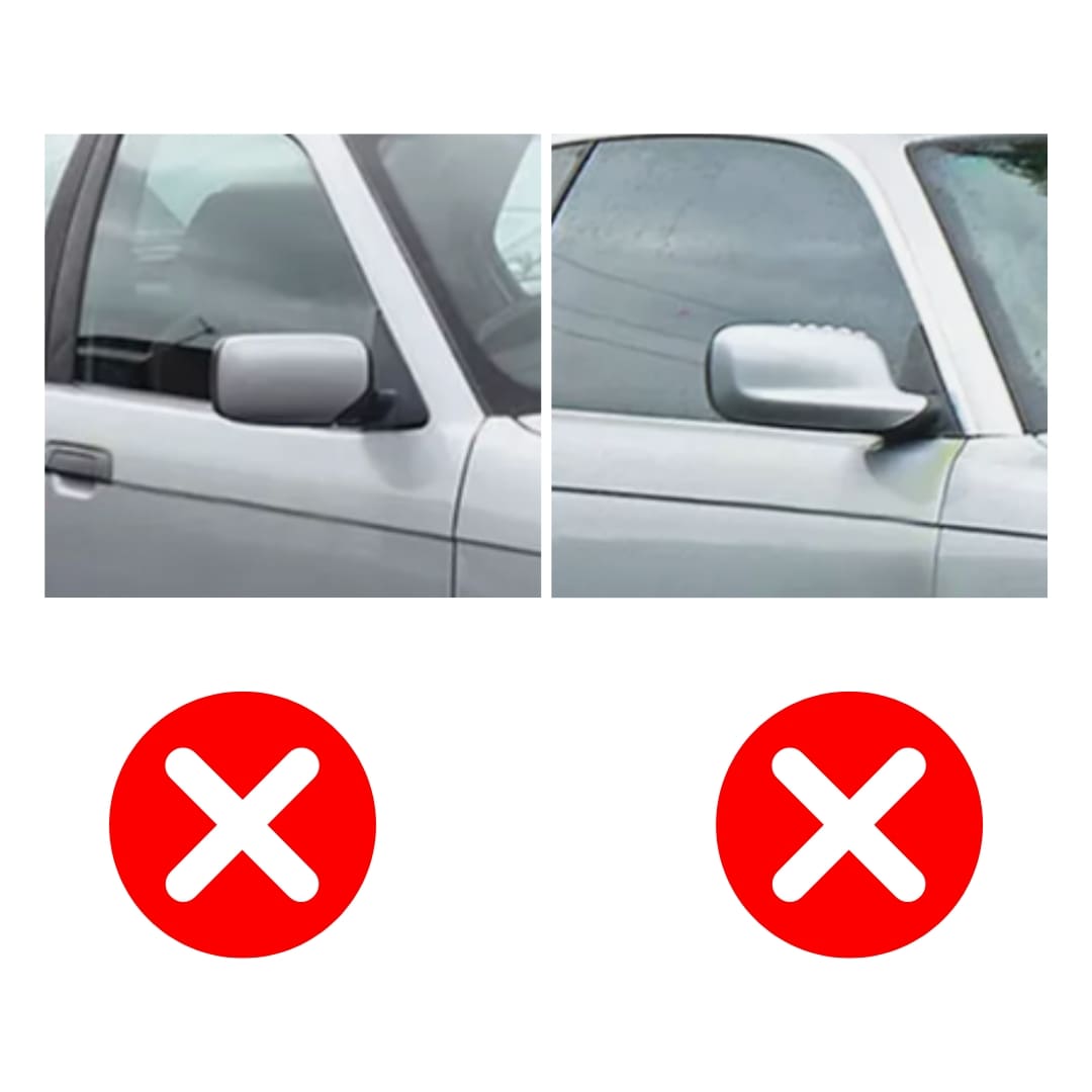 Cachas de espejo estilo M BMW Serie 3 E46 y Serie 5 E39 Negro Brillante - Image 3