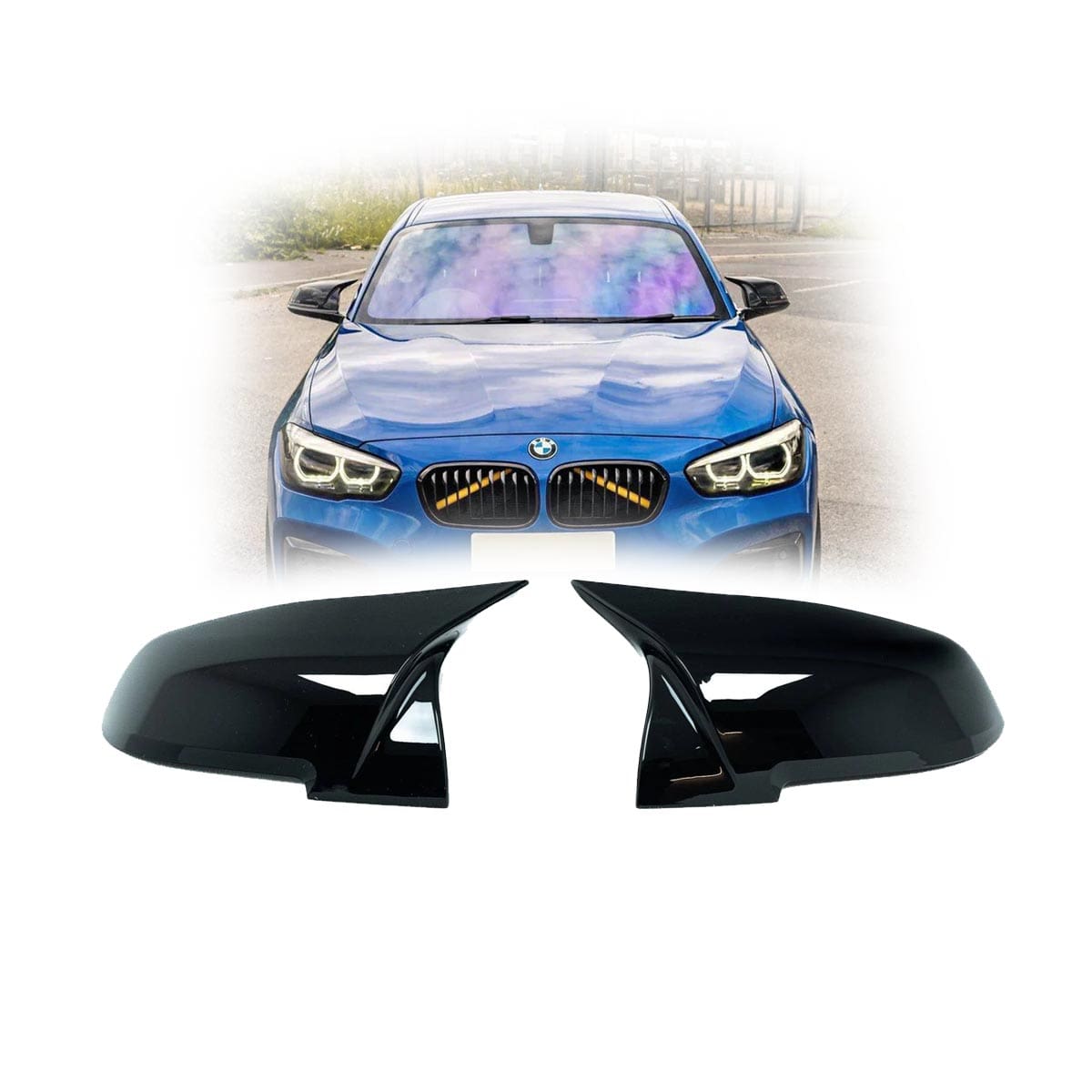 Cachas de Espejo BMW Serie 2 3 F20 F22 F30 estilo M Negro