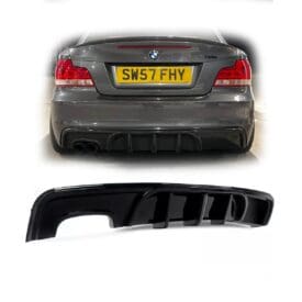 Difusor Trasero BMW Serie 1 E82 Negro Brillante M Sport