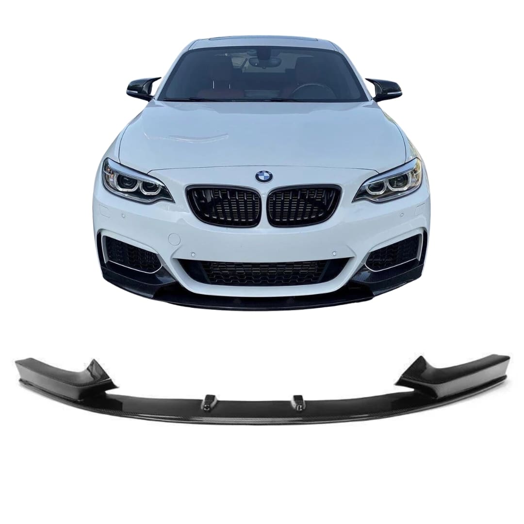 Lip delantero BMW Serie 2 F22 F23 Estilo MP en Fibra Carbono