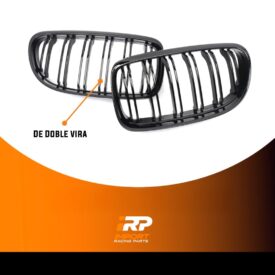 Alternative view of Parrilla De Doble Vira Kidneys Riñones Negra Brillante BMW Serie 3 Sedan E90 LCI 09-12