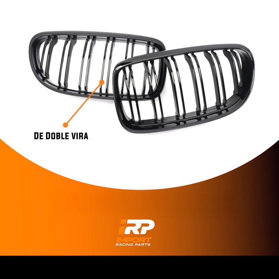 Parrilla De Doble Vira Kidneys Riñones Negra Brillante BMW Serie 3 Sedan E90 LCI 09-12 - Image 2