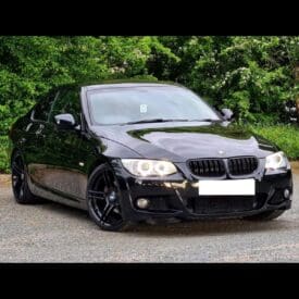 Alternative view of Parrilla Kidneys Riñones Negra Brillante BMW Serie 3 Coupe E92 LCI 09-12 Doble Vira