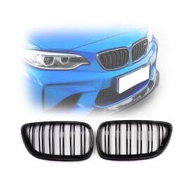 Parrilla Kidneys Riñones Negra Brillante BMW Serie 2 F22 Doble Vira