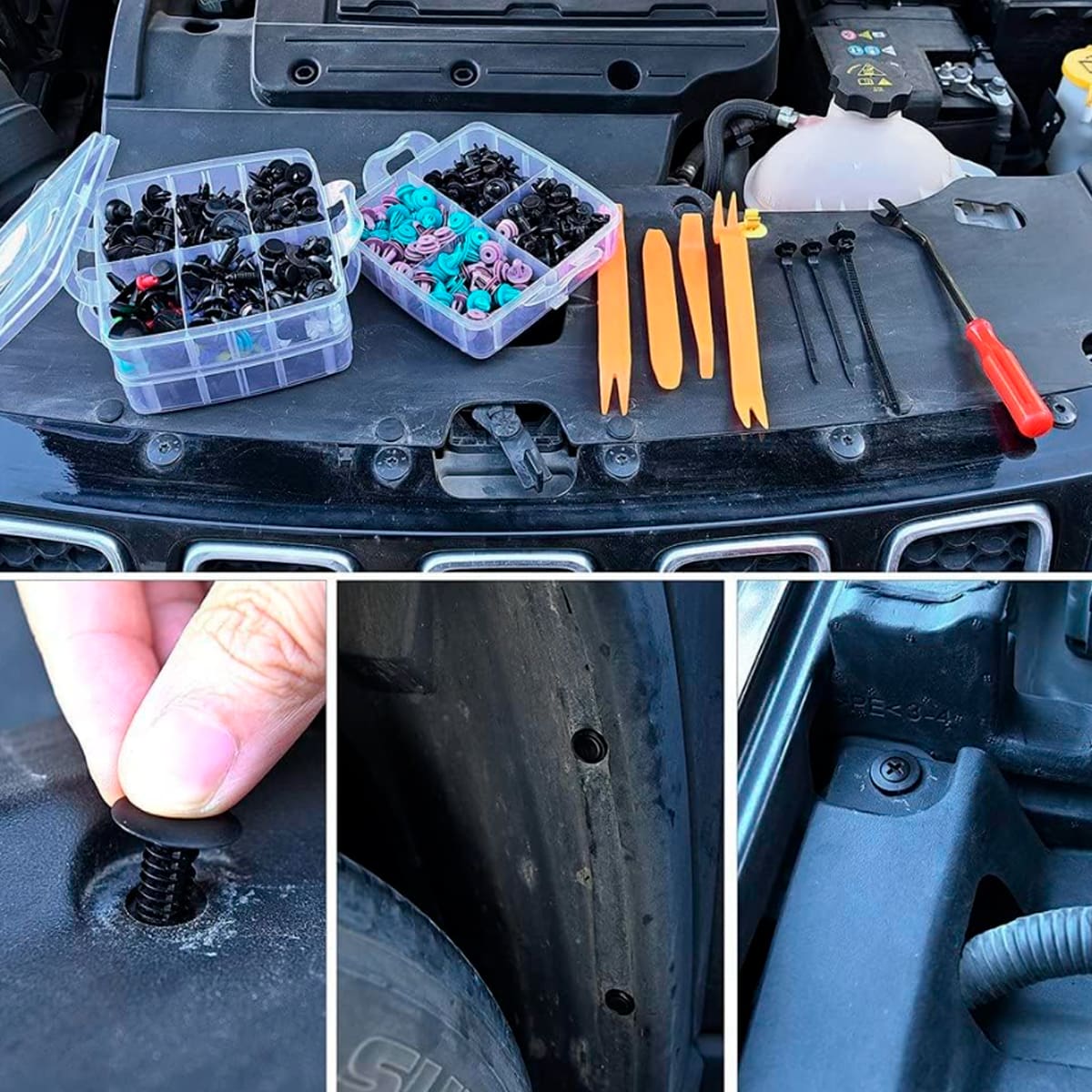 Clips Plásticos 680 Piezas + Herramientas - Image 4