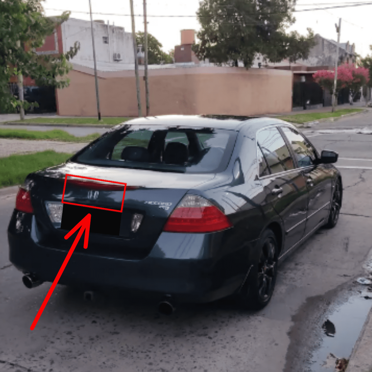 Emblema Trasero Honda Cromado - Image 5