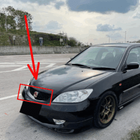 Alternative view of Kit X2 Emblemas Insignias Exterior Rojas Honda Civic 02-05