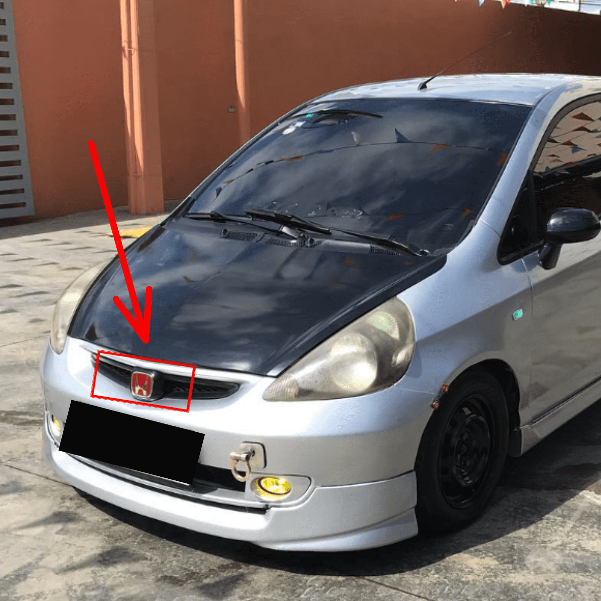 Kit X2 Emblemas Insignias Exterior Rojas Honda Fit 03-08 - Image 5