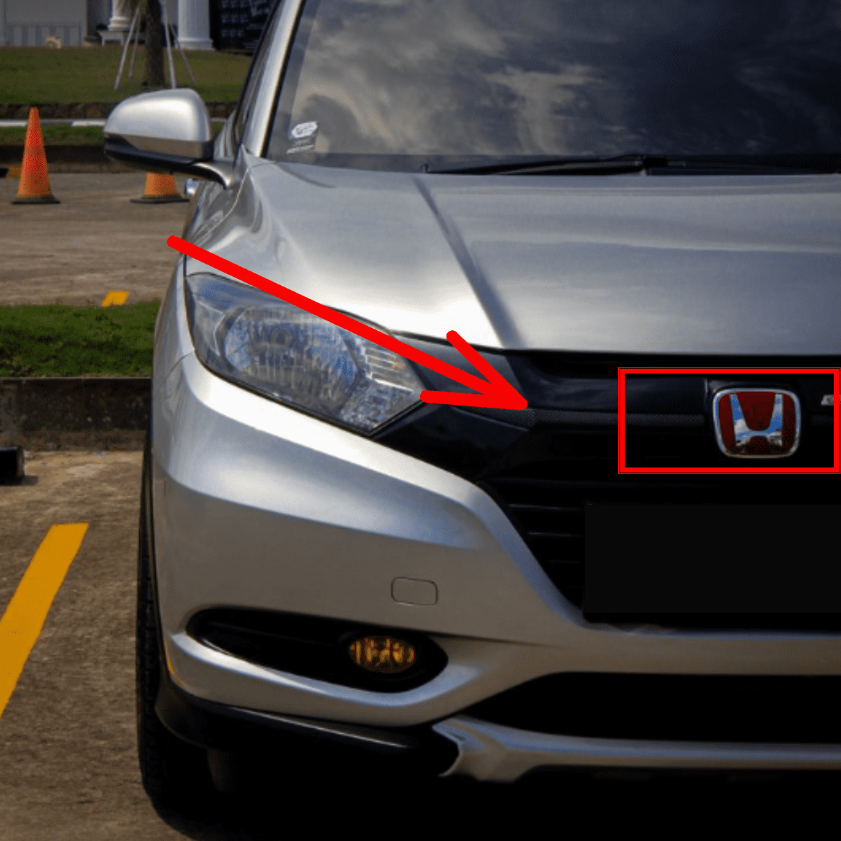Kit X2 Emblemas Insignias Exterior Rojas Honda Hrv 15-18 - Image 2