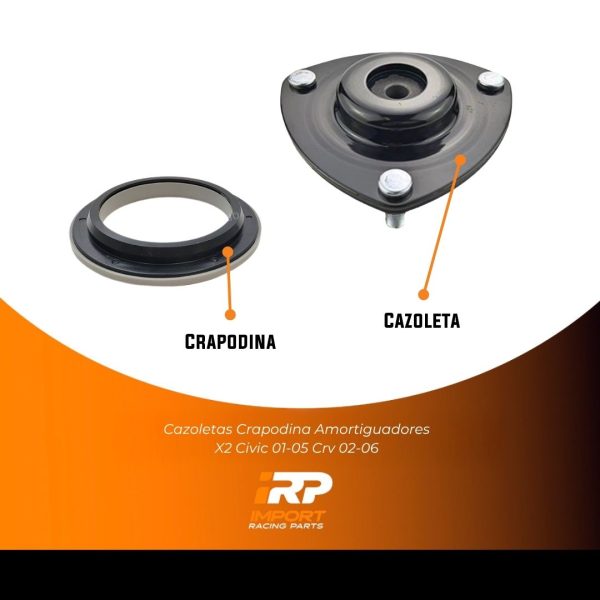 Cazoleta + Crapodina Amortiguador Civic 01-05  y Crv 02-06 - Imagen 2