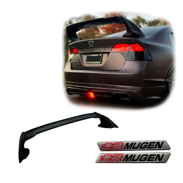 Alerón MUGEN para Honda Civic Si 06-15 de 3 Piezas - Imagen 17