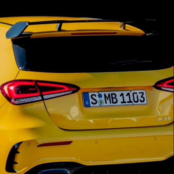 Alerón estilo AMG Mercedes Benz Clase A W177 18-24 Negro Brillante - Imagen 2