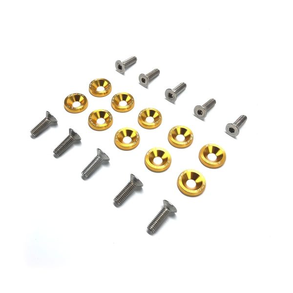 Arandelas Anodizadas Aluminio Moto Auto Atv Jdm X10 6mm M6 - Imagen 5