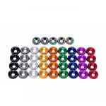 Arandelas Anodizada Aluminio Moto Auto Atv Jdm X6 6mm M6 - Imagen 3