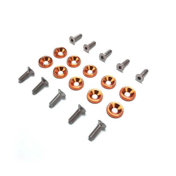 Arandelas Anodizadas Aluminio Moto Auto Atv Jdm X10 6mm M6 - Imagen 13