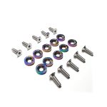 Arandelas Anodizadas Aluminio Moto Auto Atv Jdm X10 6mm M6 - Imagen 7