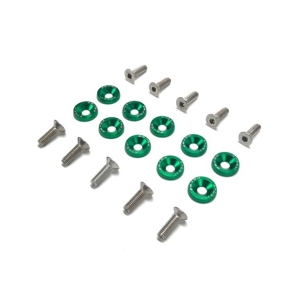 Arandelas Anodizadas Aluminio Moto Auto Atv Jdm X10 6mm M6 - Imagen 11