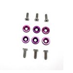 Arandelas Anodizada Aluminio Moto Auto Atv Jdm X6 6mm M6 - Imagen 16