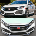 Bodykit Estilo Type R para Honda Civic 4 Puertas Sedán 16-20 - Imagen 7