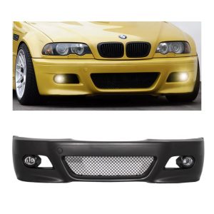 Paragolpe BMW E46 Serie 3 99-06 M3 Plástico con Antinieblas