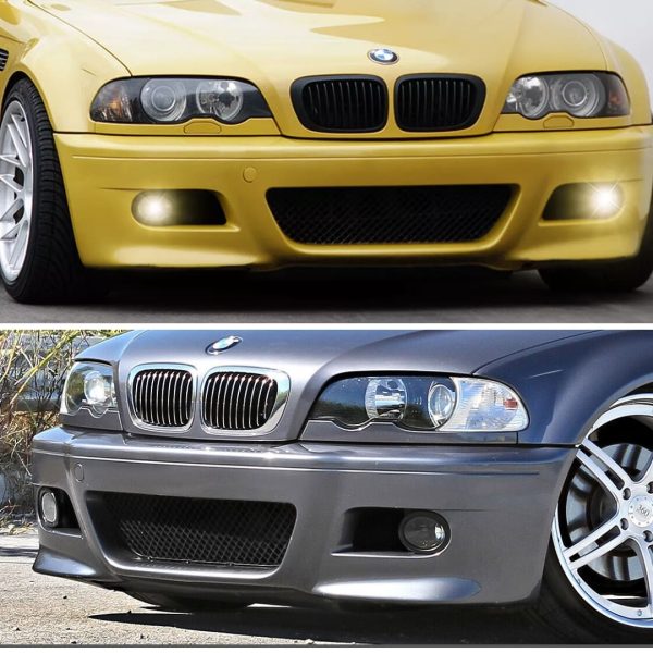 Paragolpe BMW E46 Serie 3 99-06 M3 Plástico con Antinieblas - Imagen 2