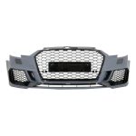 Paragolpe RS3 para Audi A3 8V 17-20 con Rejillas y Parrillas Negra Brillante - Imagen 5