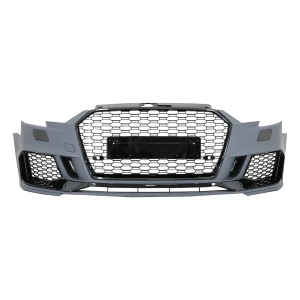 Paragolpe RS3 para Audi A3 8V 17-20 con Rejillas y Parrillas Negra Brillante - Imagen 5