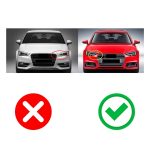 Paragolpe RS3 para Audi A3 8V 17-20 con Rejillas y Parrillas Negra Brillante - Imagen 2