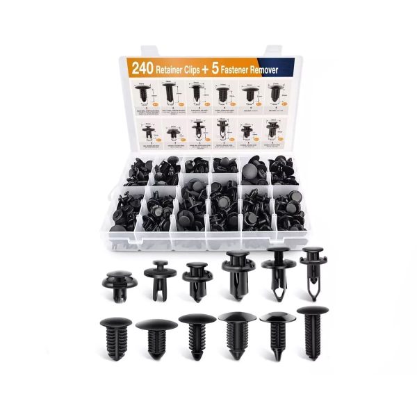 Clips Automotor Plásticos Varios 240 Piezas - Imagen 3