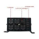 Caja Fusiblera Fusilera Auto Instalación Eléctrica Universal con Relays Mega - Imagen 5