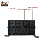 Caja Fusiblera Fusilera Auto Instalación Eléctrica Universal con Relays Mega - Imagen 20