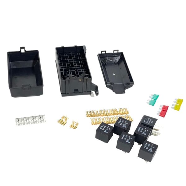 Caja Fusiblera Fusilera Auto Instalación Eléctrica Universal con Relays Mega - Imagen 2