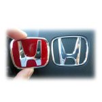 Emblema de Volante Honda CRV 06-11 Type C 52x42 Rojo - Imagen 2